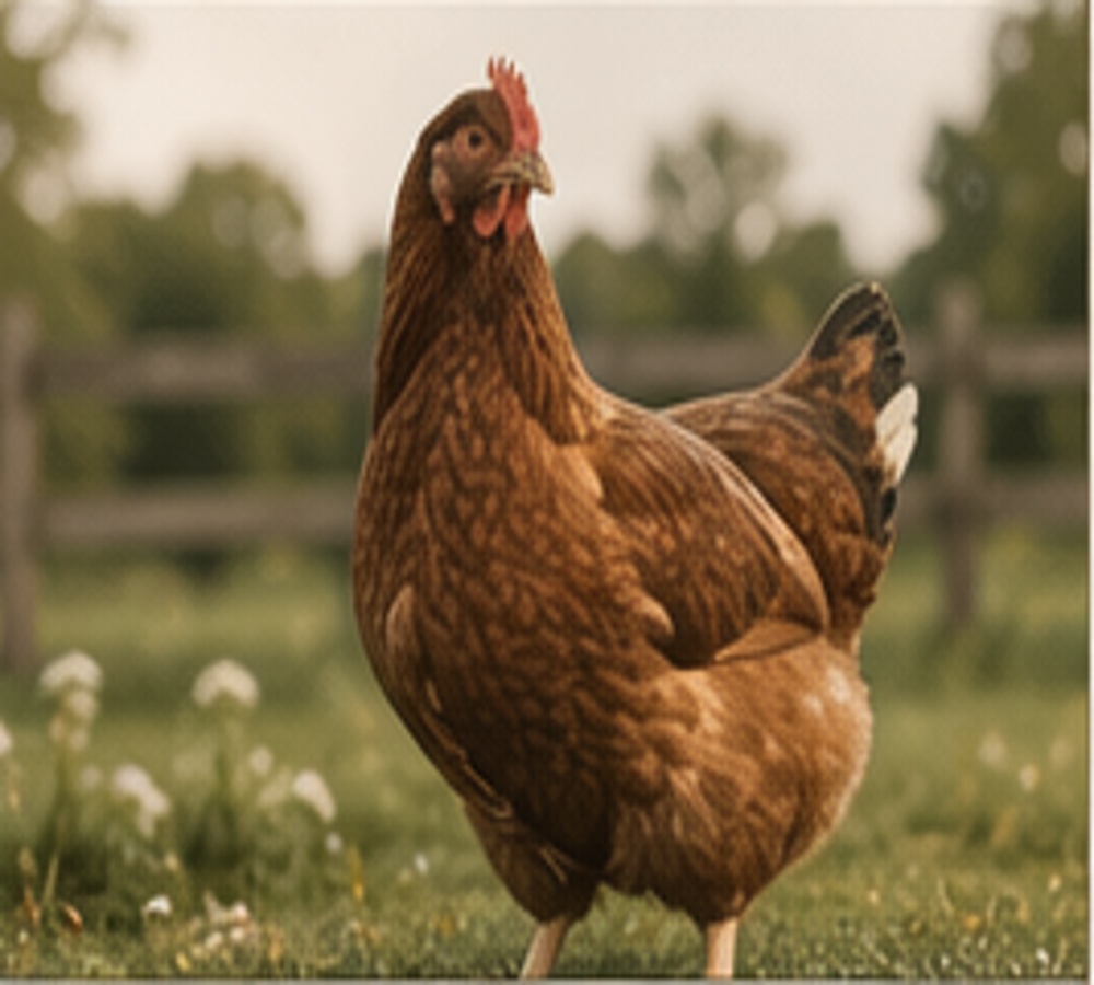 Ethically Raised Organic Chickens outdoors